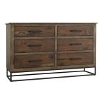 6 Drawer, Dresser - Natural Teca