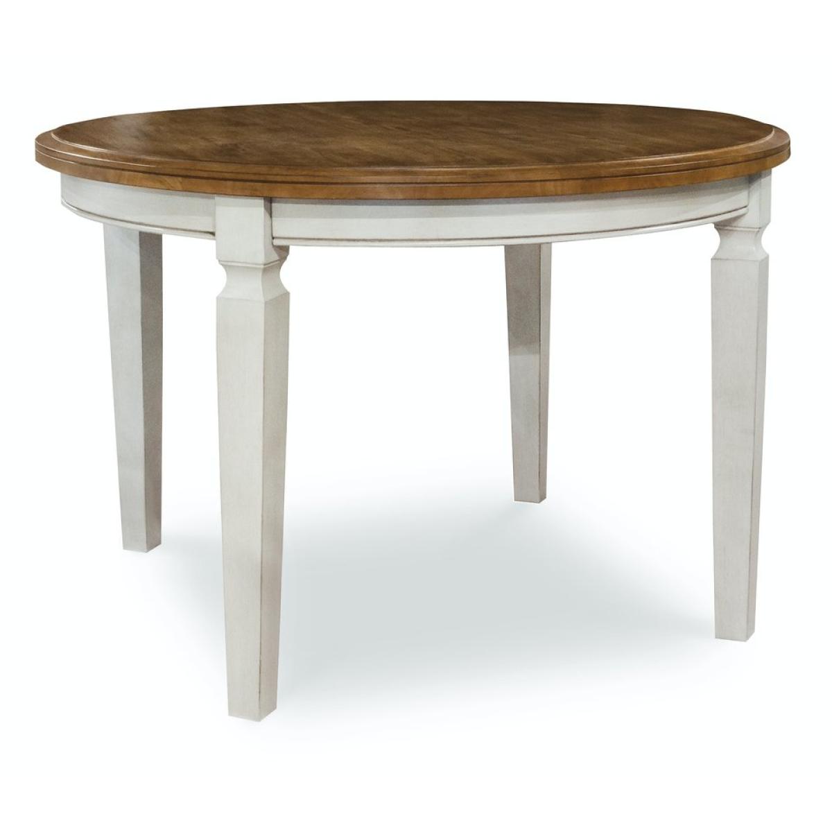 49b1d8bb9f713f29cc376eaf96aa0bb4 Vista Collection Solid Round Top Table in Hickory & Shell - Image 1