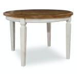 Vista Collection Solid Round Top Table in Hickory & Shell