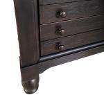 Americana Farmhouse Bedside Chest w/ Charging Station - Black - Image 17