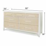 Miramar 7 Drawer Woven Dresser - Image 8