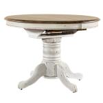 Carolina Crossing Pedestal Table Set- White - Image 4