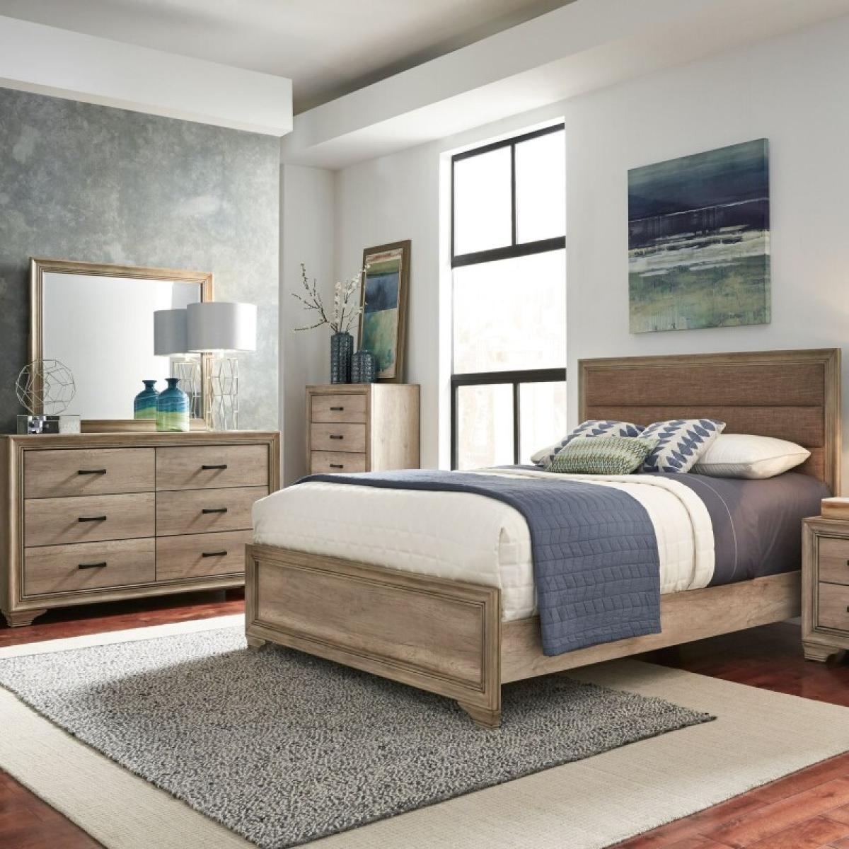 Sun Valley Twin Uph Bed, Dresser & Mirror - Image 2