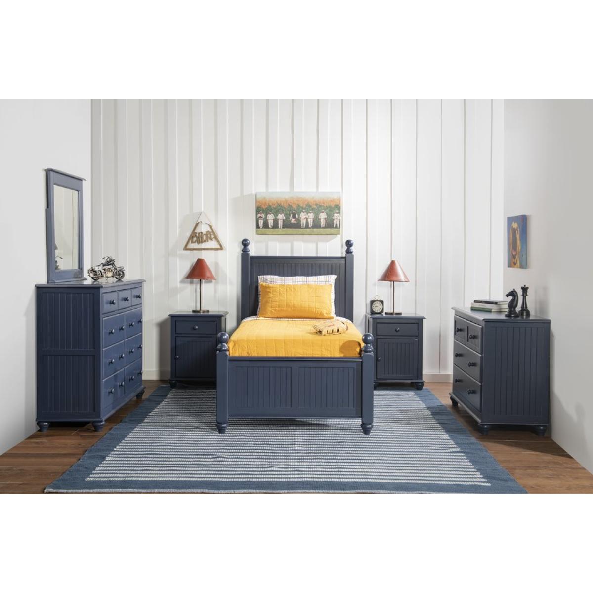 Tykes Bedroom - Denim Cottage Twin Bed - BD81-201TFN - Image 2