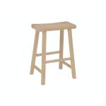 24'' Saddle Seat Counter Stool