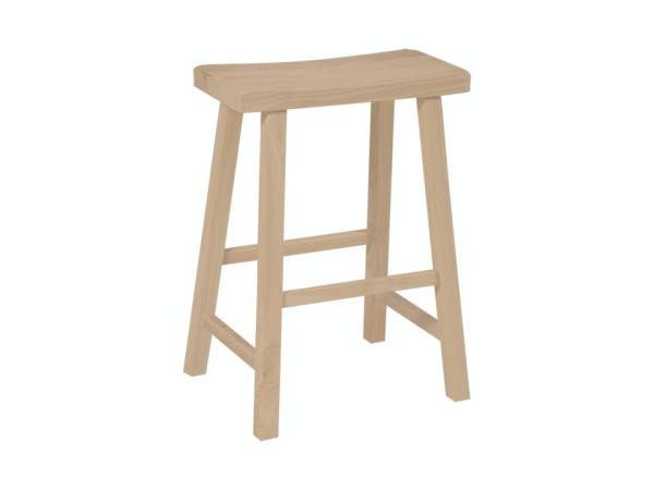 24'' Saddle Seat Counter Stool