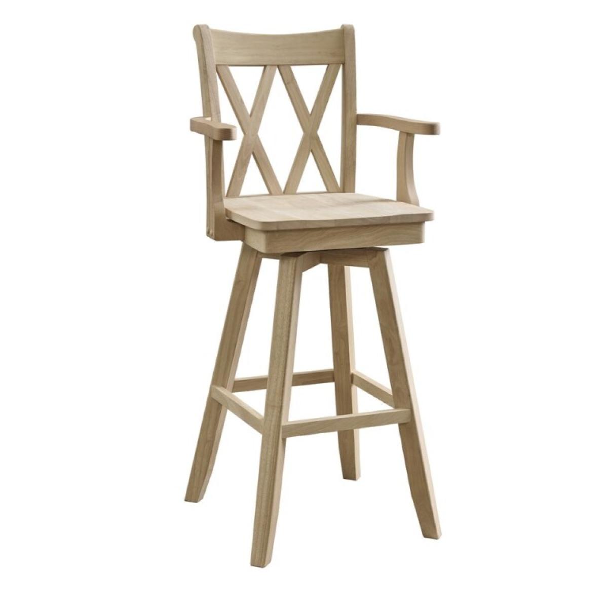 30" Double XX Swivel Bar Stool w/ Arms - Image 2