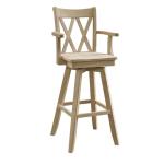 30" Double XX Swivel Bar Stool w/ Arms