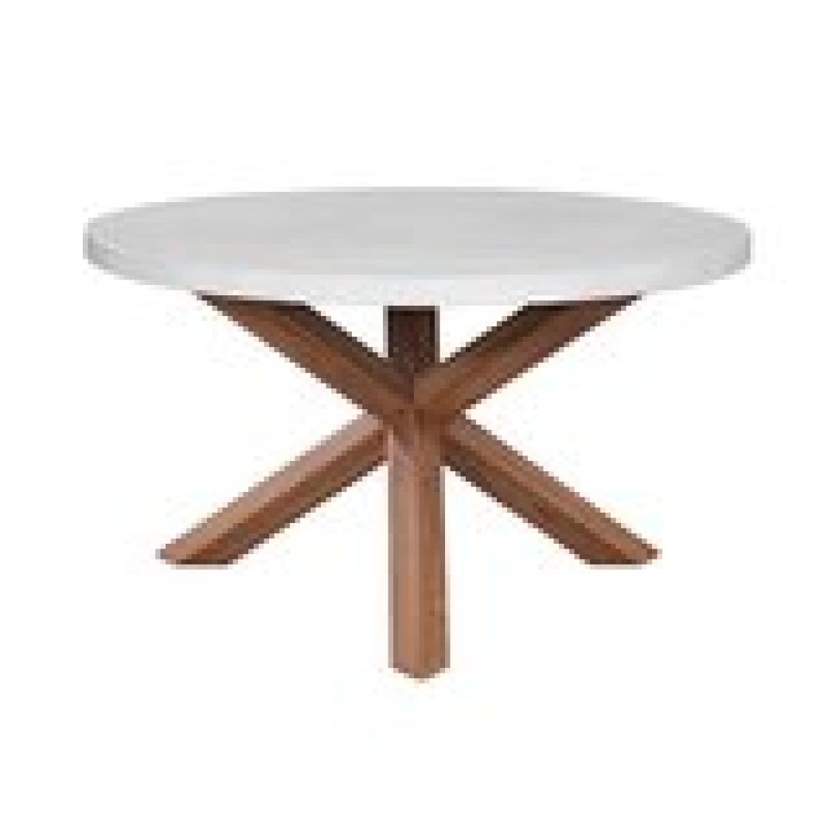 PARKS: Outdoor Living - Shenandoah Round Dining Table in White - ODT-351RT - Image 5