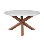 PARKS: Outdoor Living - Shenandoah Round Dining Table in White - ODT-351RT - Image 5