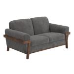 Wooden Frame & Base, Loveseat - Loft Brown