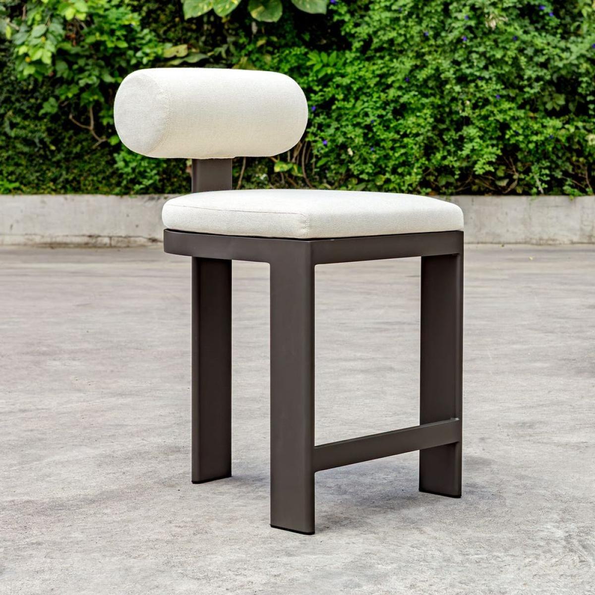 Bolster Back Outdoor Counter Stool - Image 5