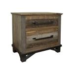 2 Drawer Nightstand - Loft Brown