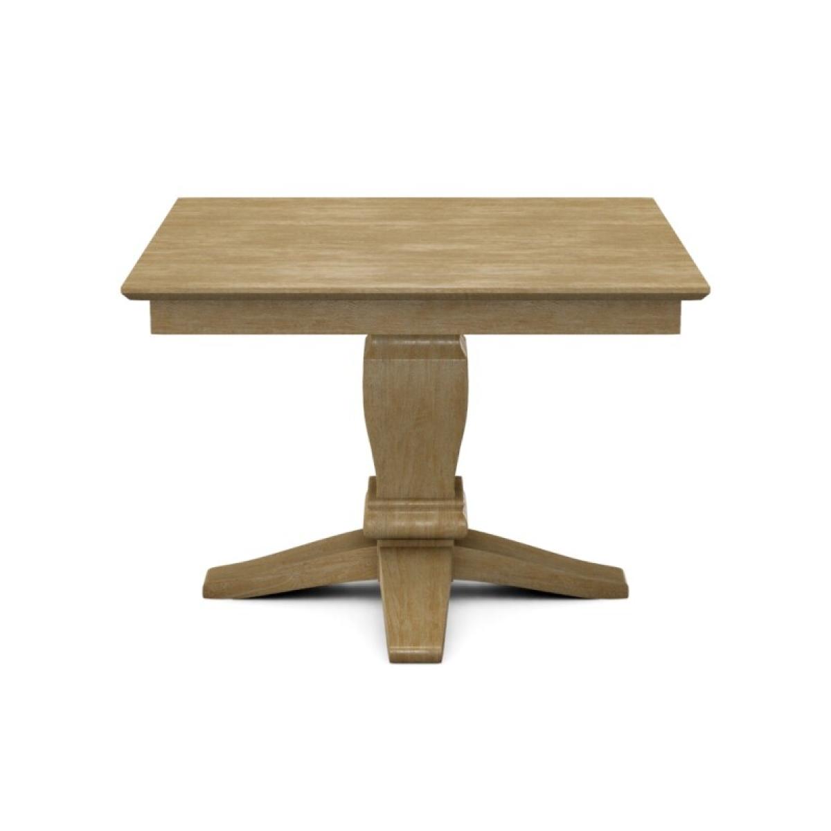 Build Your Own Pedestal Table w/42" Square Top w. Reverse Bevel Edge - Image 5