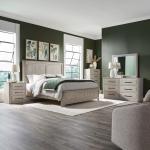 King Panel Bed, Dresser & Mirror, Chest, Night Stand