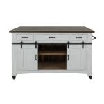 3 Drawer 2 Sliding Doors 4 Mesh Doors Wood Island - Pueblo - Image 5