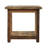 Reclamation Salvaged Wood Chairside Table - Image 4