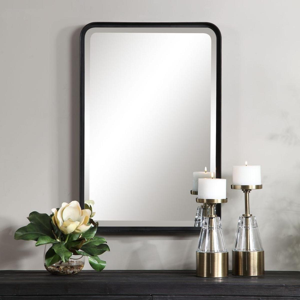 Crofton Vanity Mirror, Black - Image 6