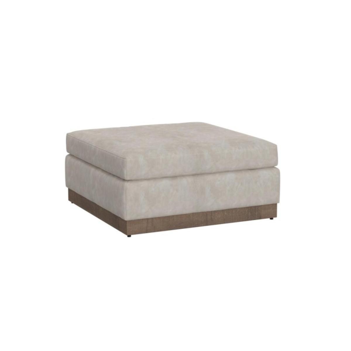 4d89e14e1ae0d3d69f3a341d2e07d53a Wooden Frame & Base, Upholstered Square Ottoman - Georgia - Image 1