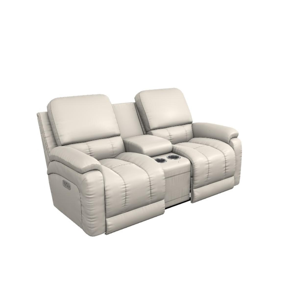 Greyson Power Reclining Loveseat W/ Headrest, Lumbar & Console - Image 2