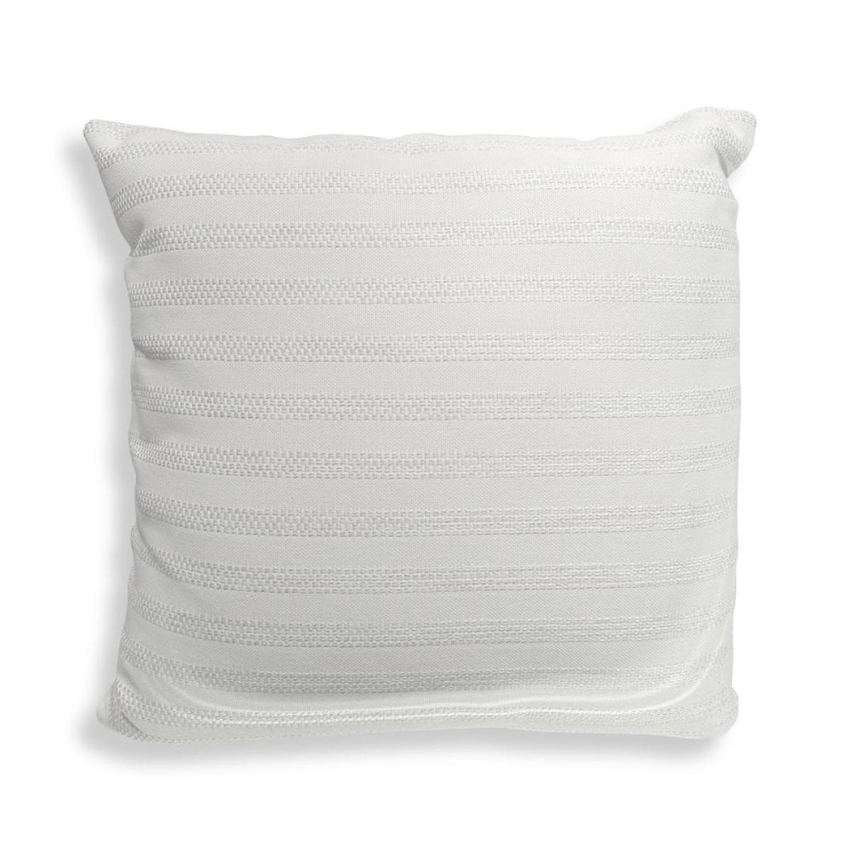Basket Stripe Outdoor Pillow - Ivory - Image 2