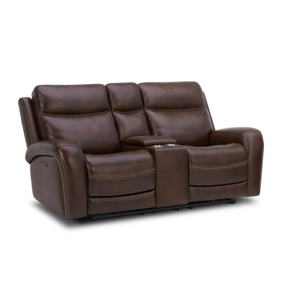 Blair Loveseat w/Console P2 & ZG - Cognac - Image 4