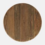 Reclamation Salvaged Wood Round Side Table - Image 9