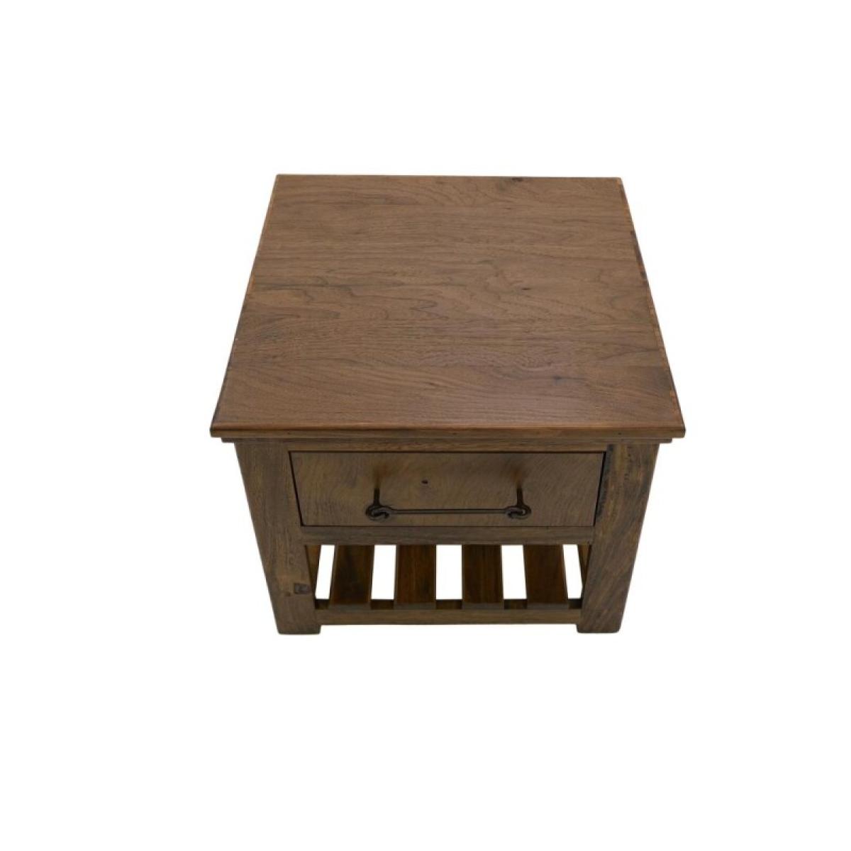 1 Drawer, End Table - Walnut - Image 4