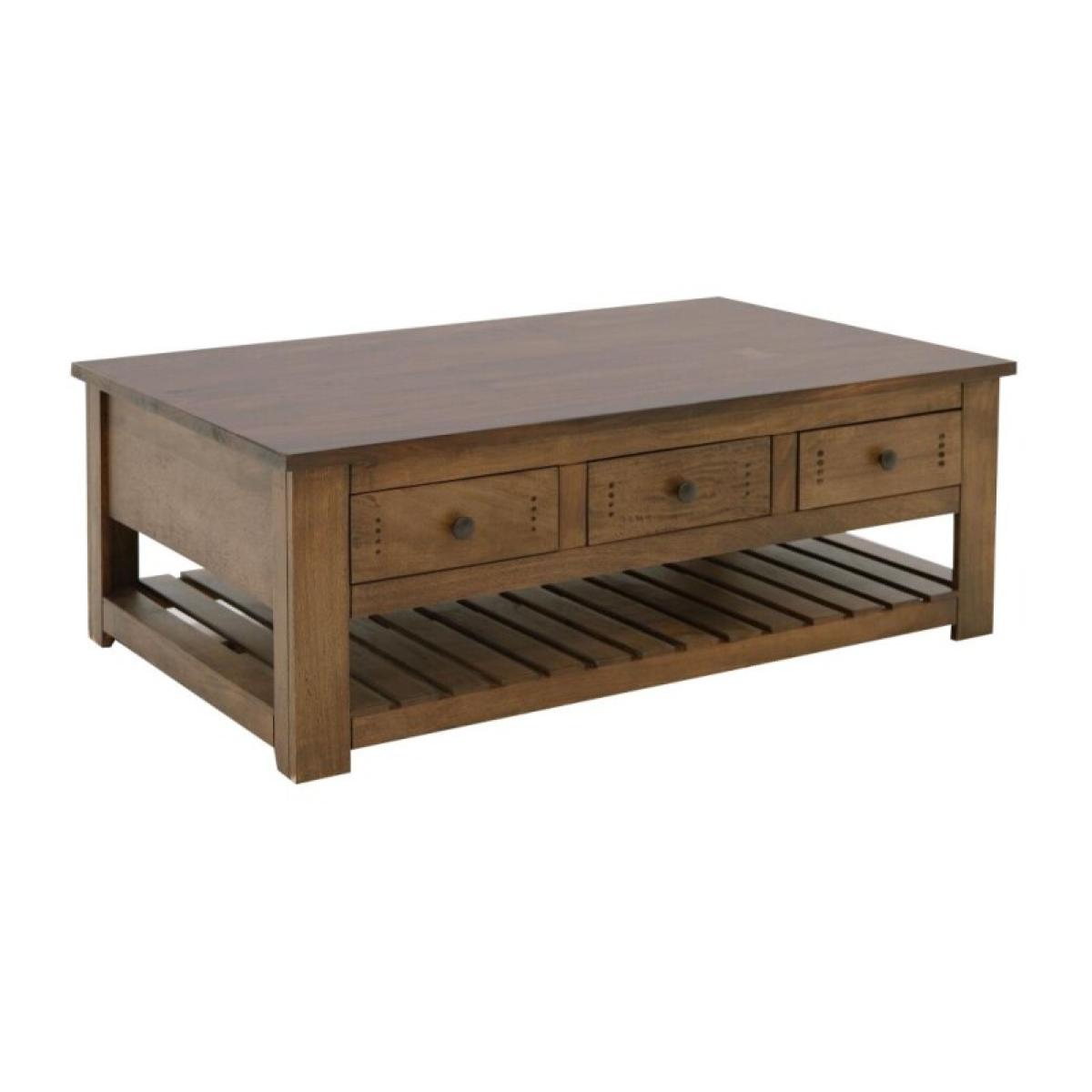 6 Drawer, 1 Shelf, Cocktail Table - Parota III - Image 2