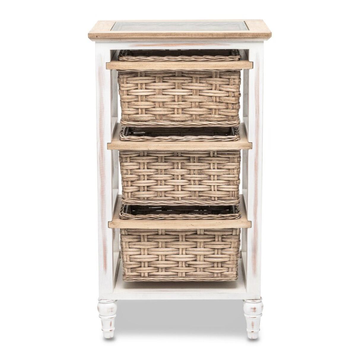 Island Breeze 3-basket Storage Cabinet - Image 3