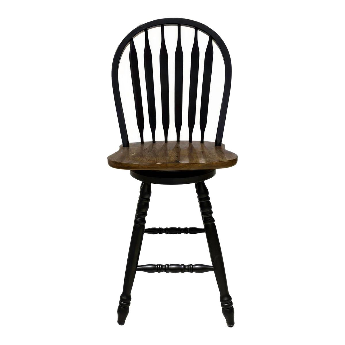 Carolina Crossing Windsor Swivel Counter Chair - Black - Image 3