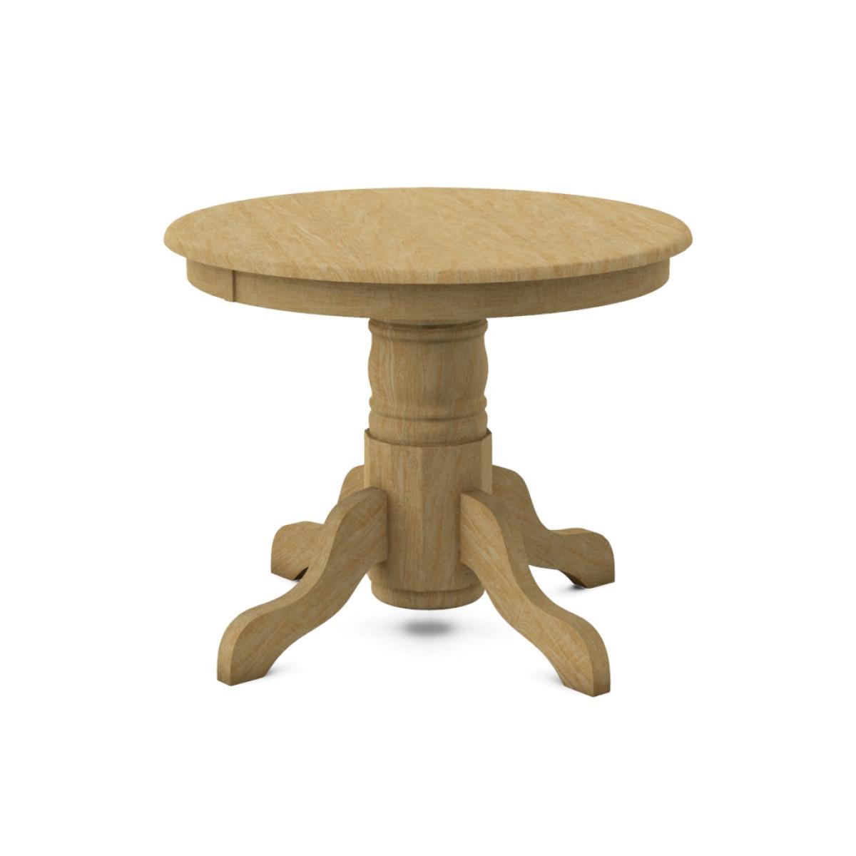 Build Your Own Pedestal Table w/ 30"H Turned Pedestal for Solid Tops - Image 18
