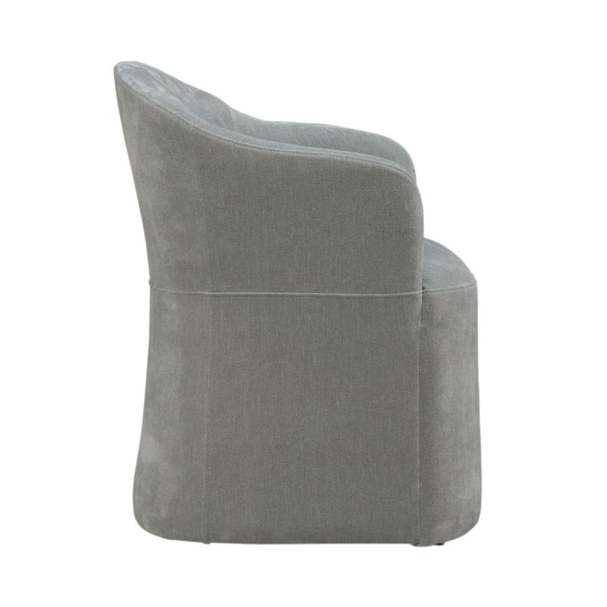 Accent Dining Chair w/ Casters - Sapphire - Image 6