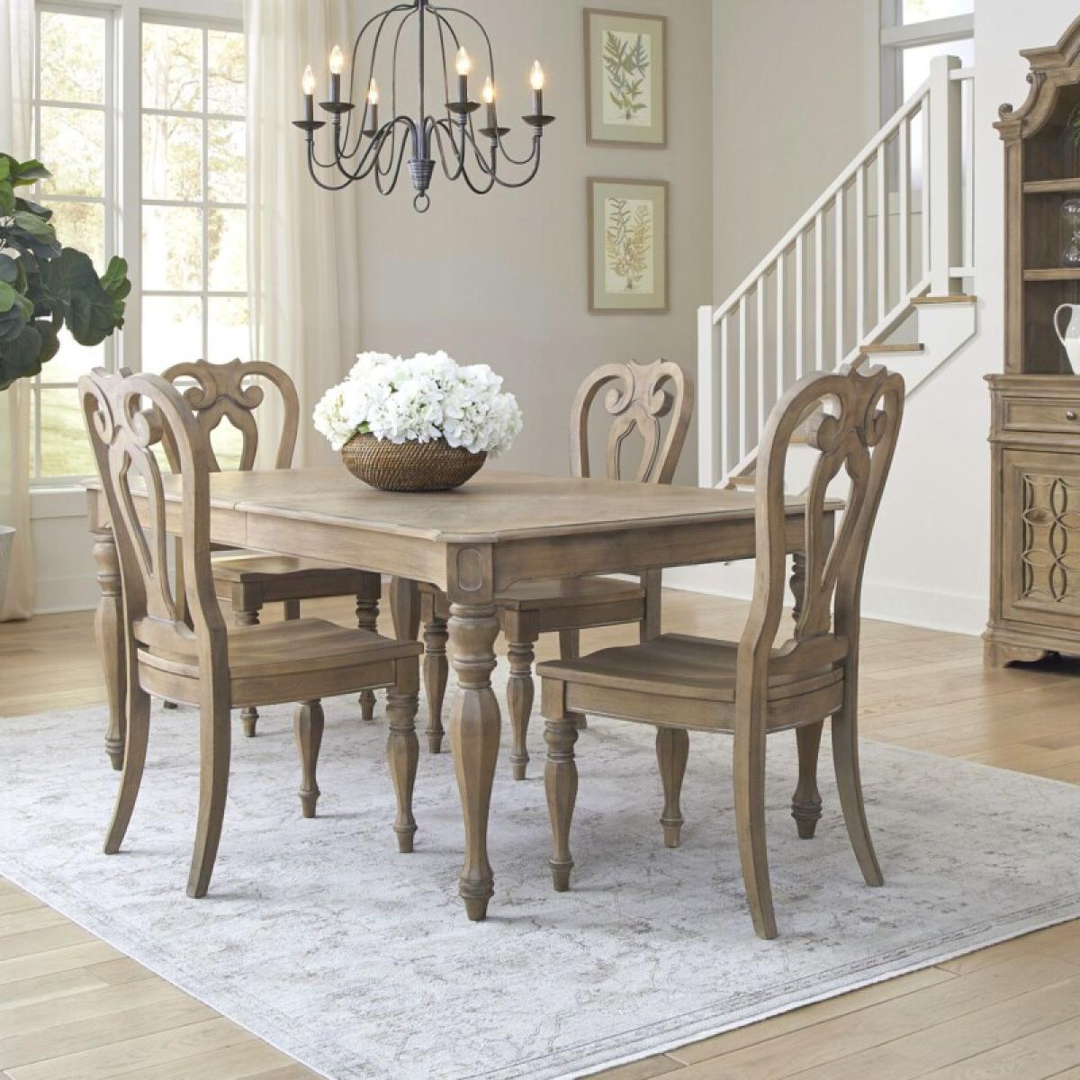 Magnolia Manor Opt 5 Piece Rectangular Table Set - Image 2