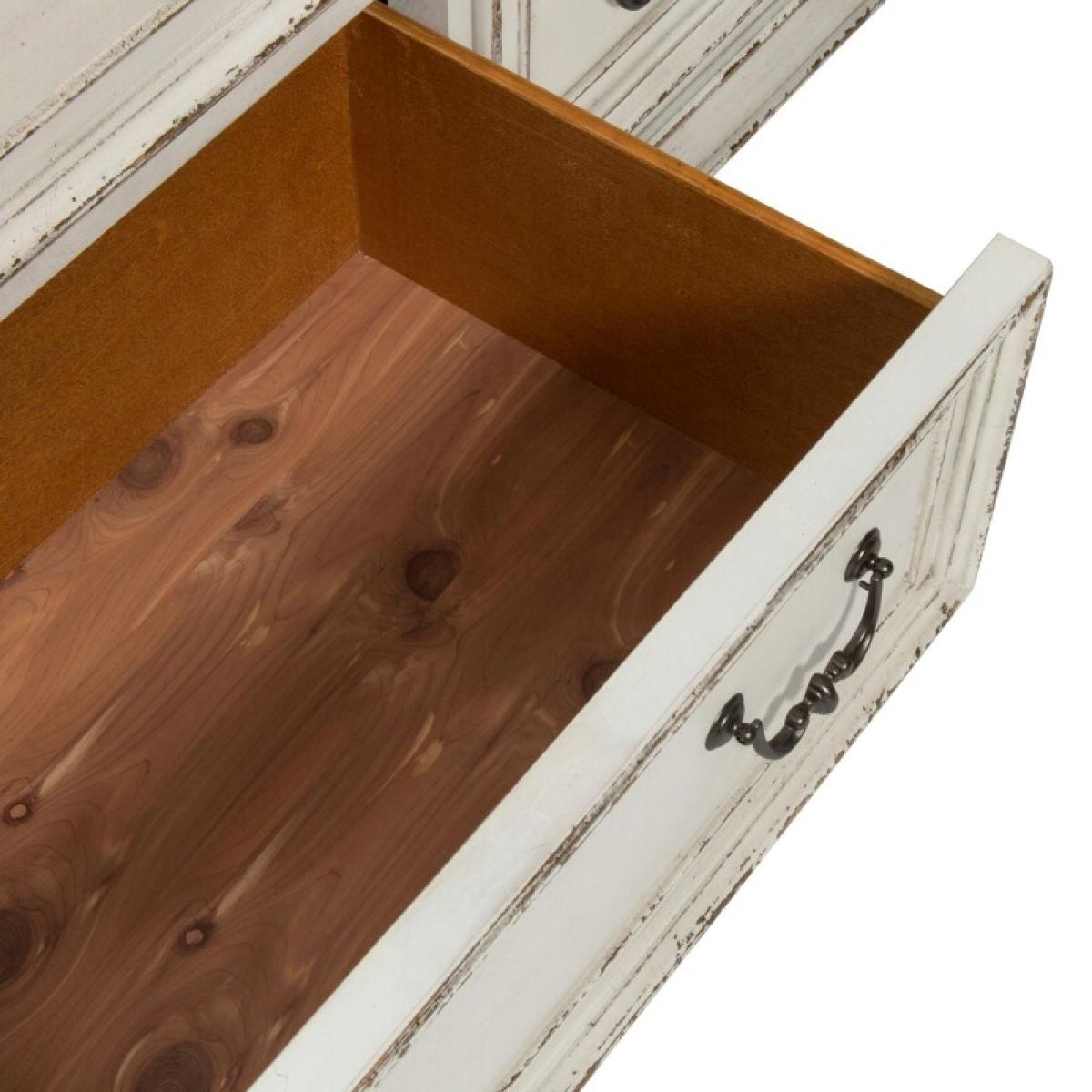 King California Panel Bed, Dresser & Mirror - Image 9