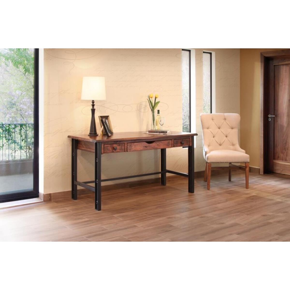 3 Drawer Desk - Parota - Image 3