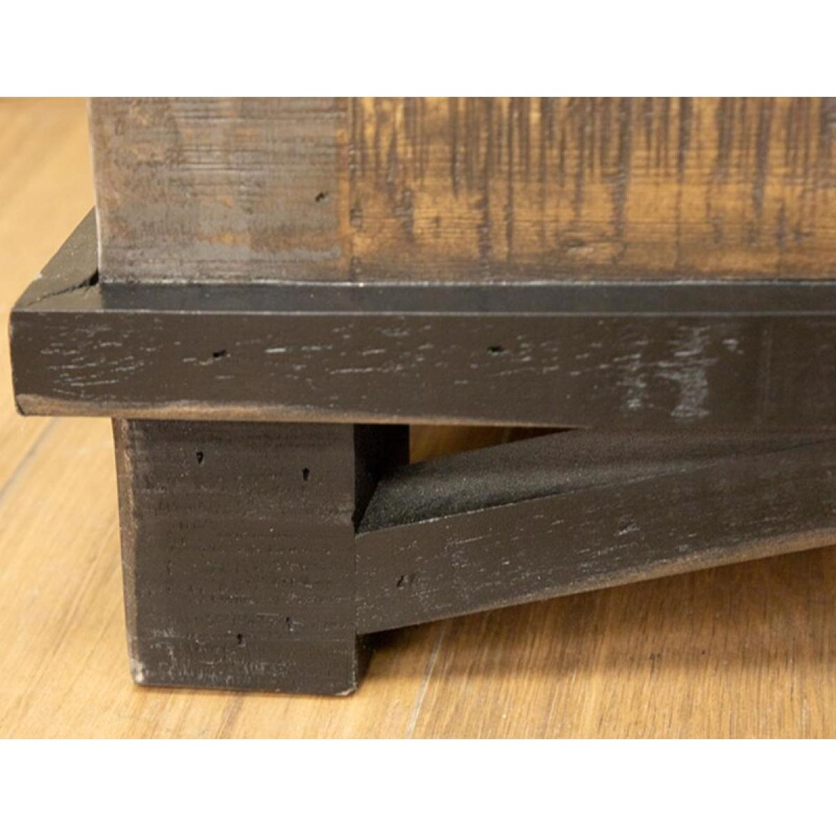 3 Drawer 2 Doors Buffet - Loft Brown - Image 7