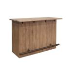 4 Door Wooden Bar - Natural Parota