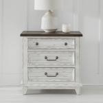 River Place 3 Drawer Nightstand w/ Charging Station