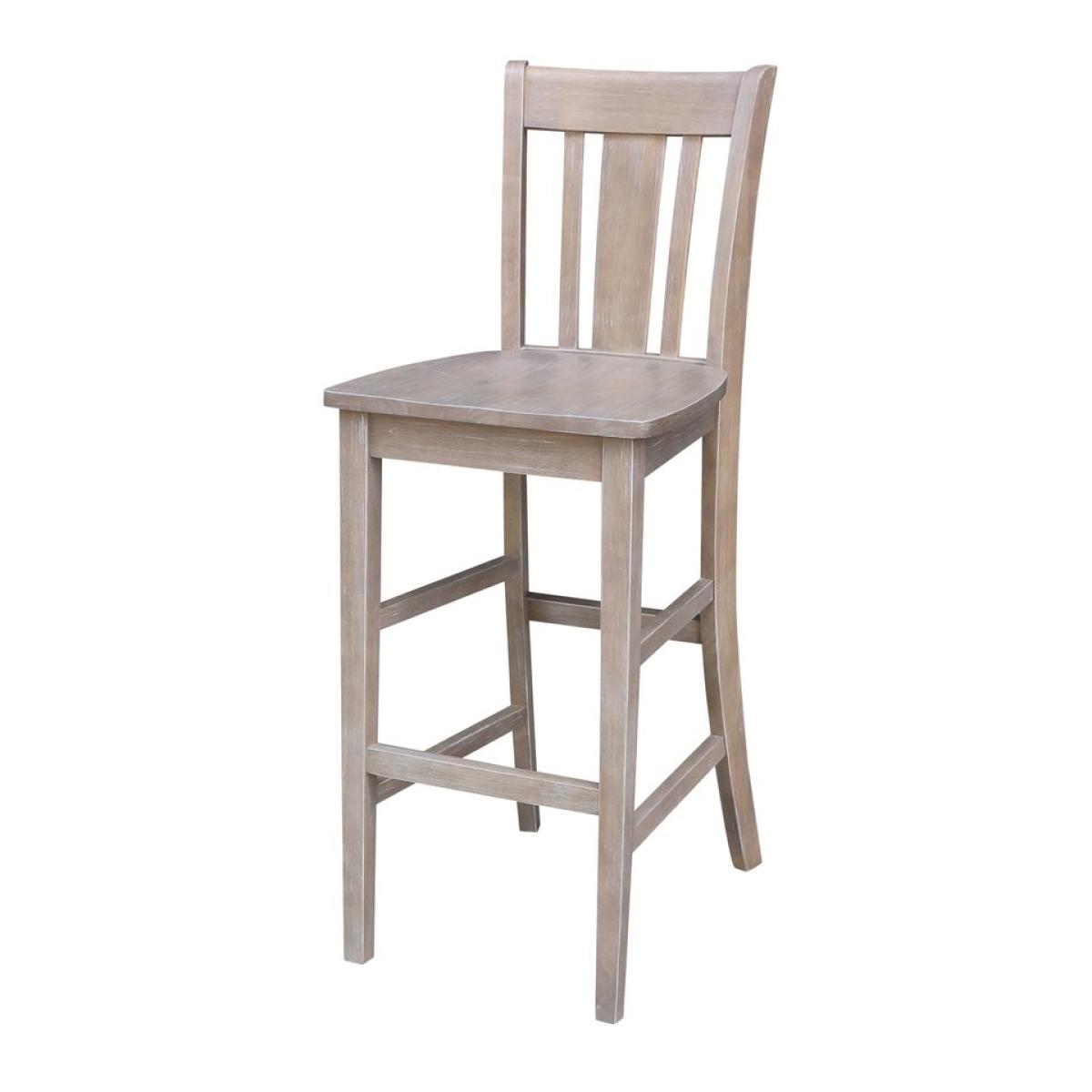 36" H San Remo Stool in Taupe Gray - Image 2