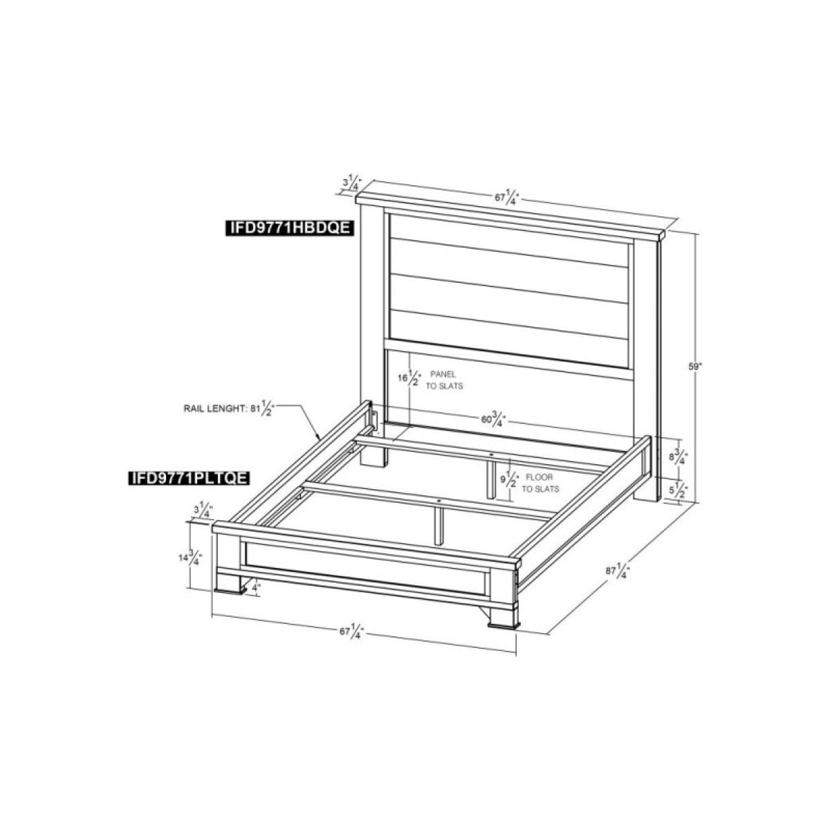 5/0 Headboard - Antique - Image 8