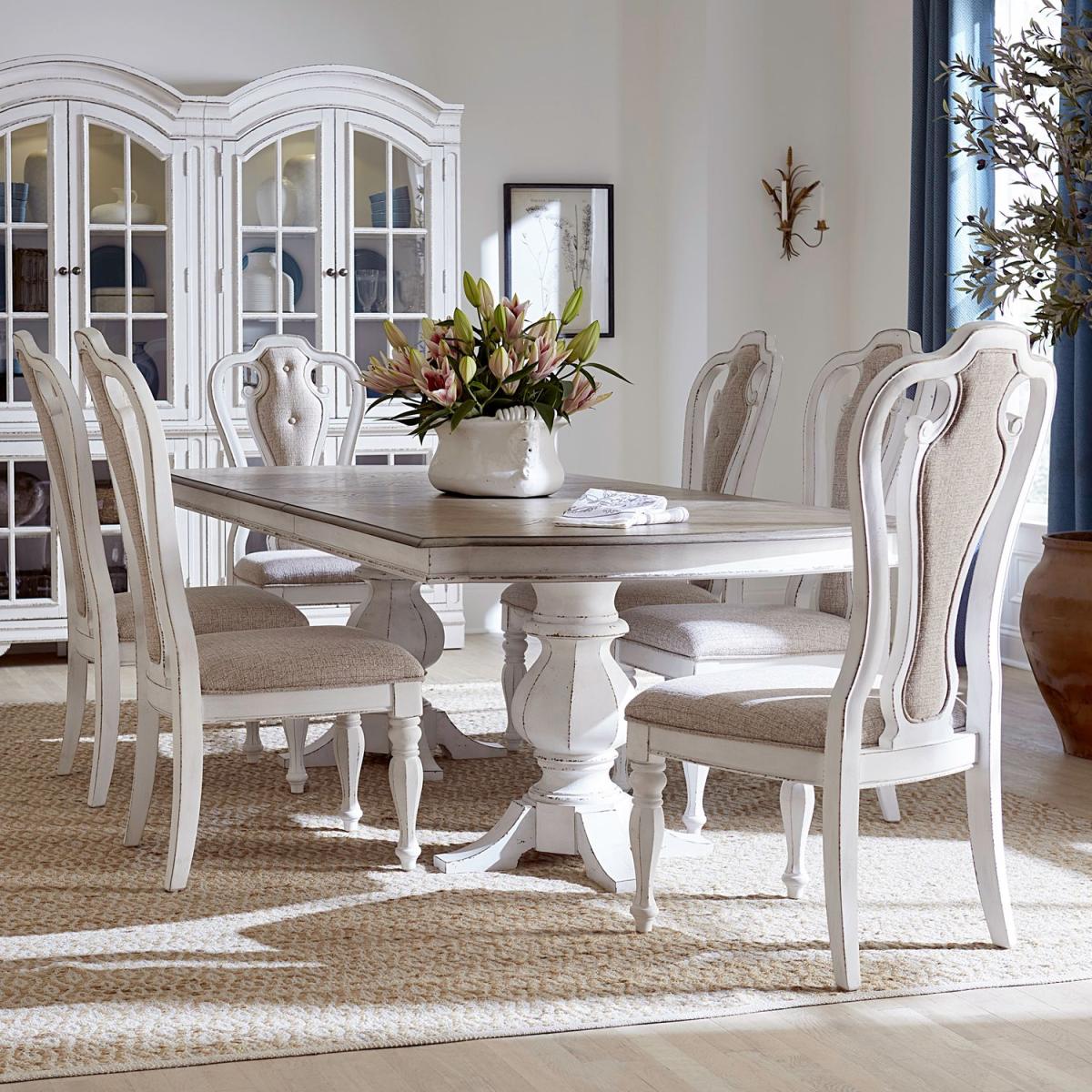 Opt 7 Piece Double Pedestal Table Set - Image 2