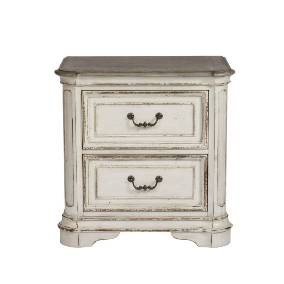 Magnolia Manor King California Upholstered Sleigh Bed, Dresser & Mirror, Chest, Night Stand - Image 7
