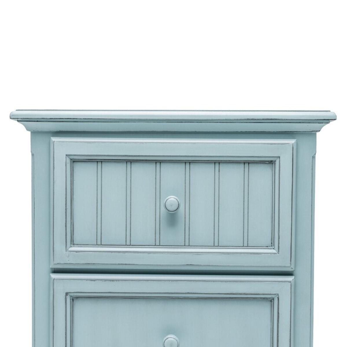 Monaco Bleu 2 Drawer Electrified Nightstand - Image 9