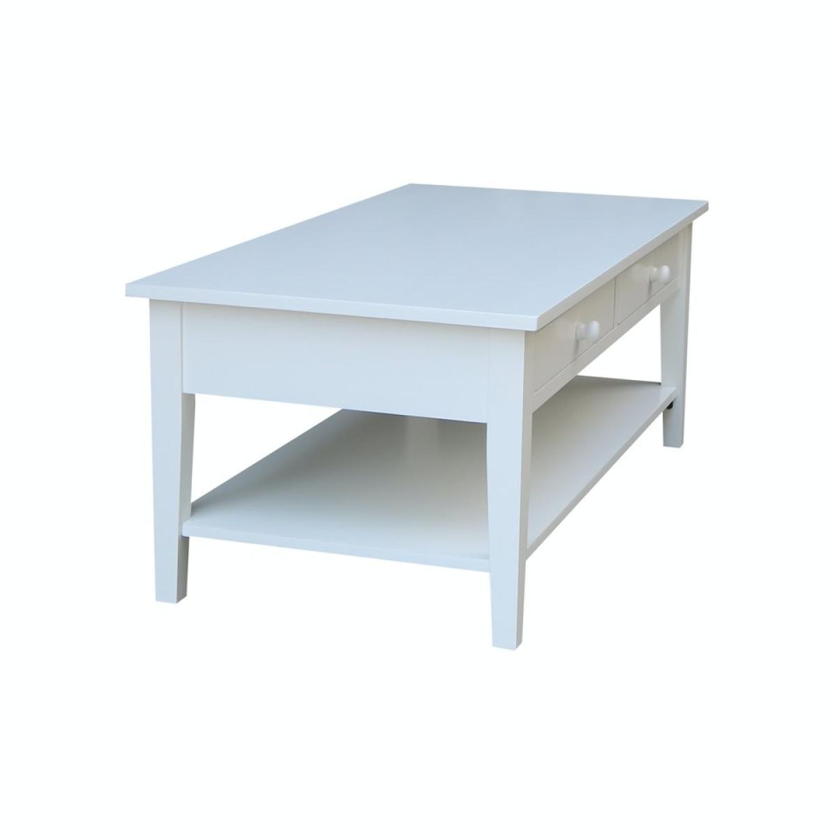 Destinations Collection - Spencer Coffee Table in Pure White - Image 5