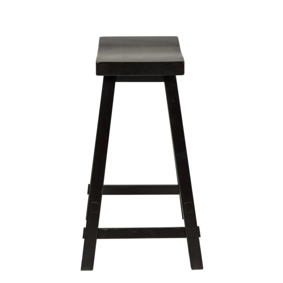 Creations 24 Inch Sawhorse Counter Stool - Black (RTA) - Image 5