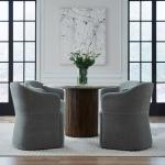 Accent Dining Chair w/ Casters - Sapphire - Image 3