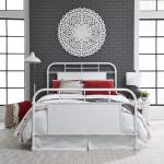 Vintage Series Queen Metal Bed - Antique White