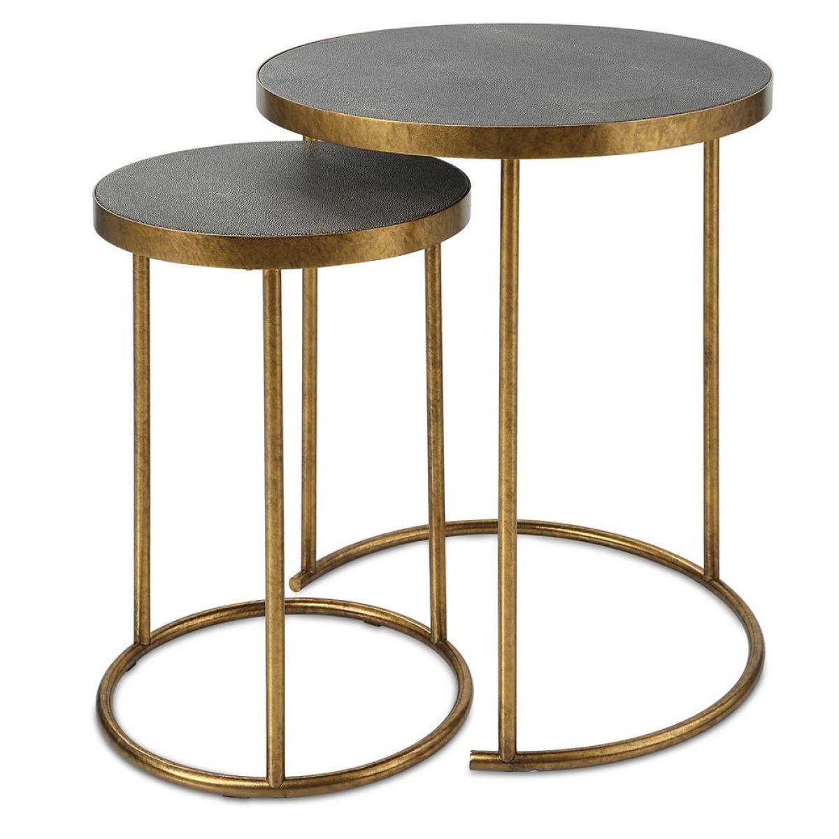 Aragon Nesting Tables, S/2, Gray - Image 2