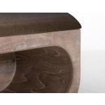 Wooden bench with a cushioned seat and open storage underneath. - Balam - Image 5